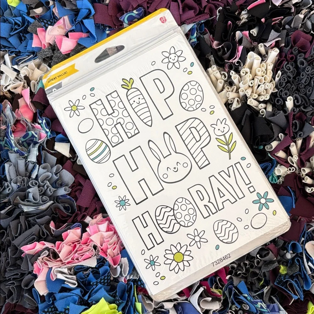 🆕Kids’ “Happy Easter” Coloring Card Set